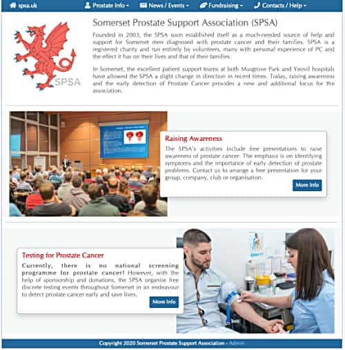 SPSA website by Decent Design Martham